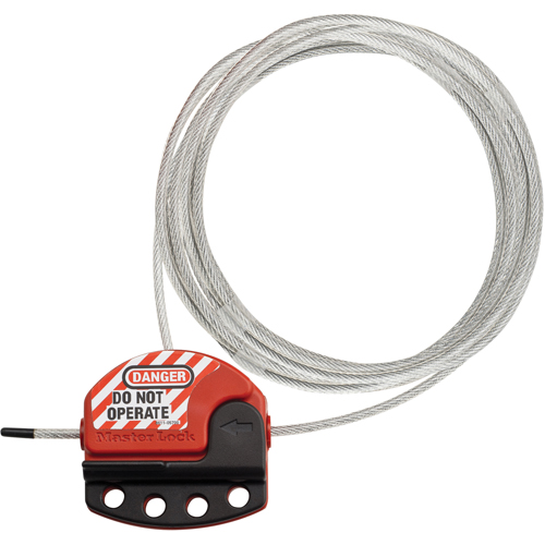 Adjustable Cable Lockouts, 15' Length Sécurité Médic