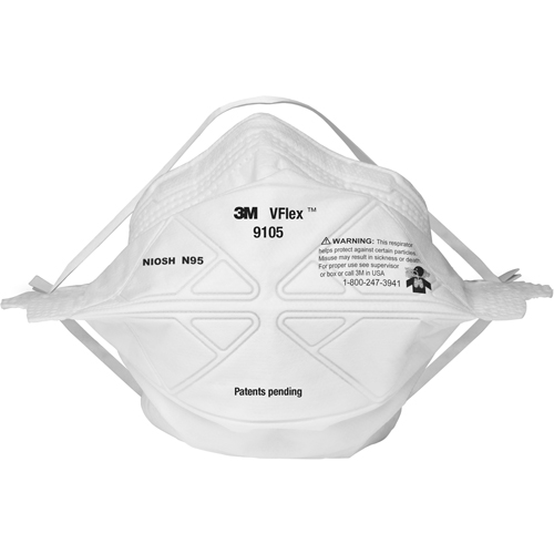 9105S VFlex Particulate Respirators, N95, NIOSH Certified, Small Sécurité Médic