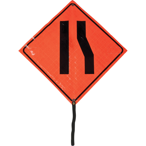 Narrow Road Rolled Sign, 24" x 24", Vinyl, Pictogram Sécurité Médic