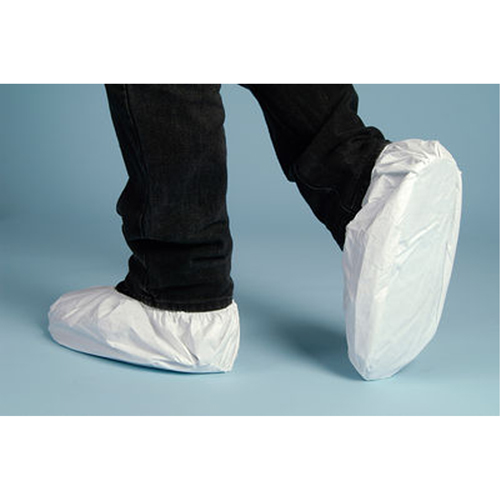 Couvre-chaussures , Grand, Microporeux, Blanc Sécurité Médic