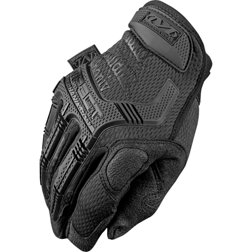 Gants M-Pact noir dissimul&eacute;, Petit, Paume en Synth&eacute;tique, Poignet Boucle et crochet Sécurité Médic