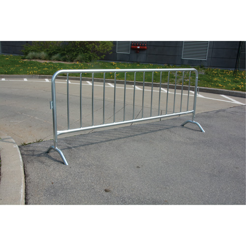 Portable Barrier, Interlocking, 102" L x 40" H, Silver Sécurité Médic