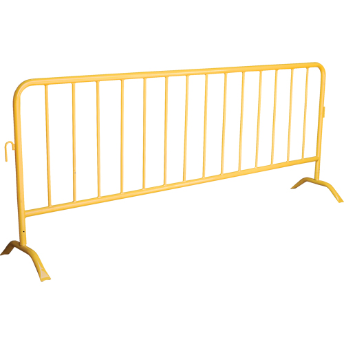 Portable Barrier, Interlocking, 102" L x 40" H, Yellow Sécurité Médic