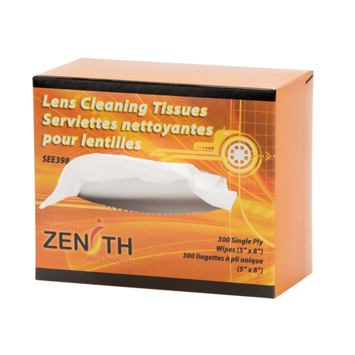 Serviettes nettoyantes pour lentilles, 5" x 8", 300 /pqt. Sécurité Médic