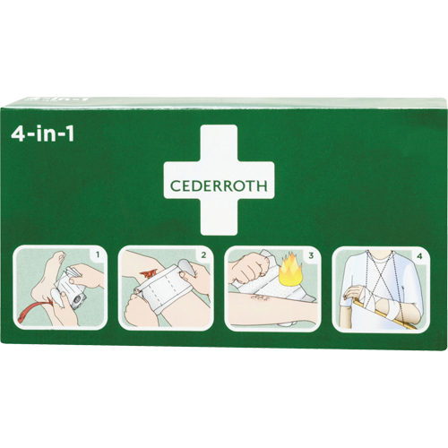 Cederroth 4-in-1 Bloodstopper, 9" L x 5-1/2" W Sécurité Médic