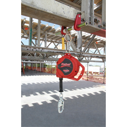 Rebel Self Retracting Lifeline, 33', Galvanized Steel, Swivel Sécurité Médic