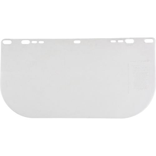 F20 Clear Flat Faceshield, Polycarbonate, Clear Tint Sécurité Médic