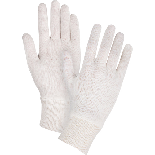 Mediumweight Inspection Gloves, Poly/Cotton, Knit Wrist Cuff, Ladies Sécurité Médic