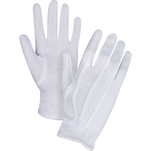 Parade/Waiter's Gloves, Cotton, Hemmed Cuff, Large Sécurité Médic