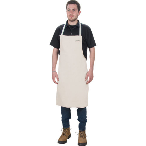 Apron, Cotton, 36" L x 29" W, Natural Sécurité Médic