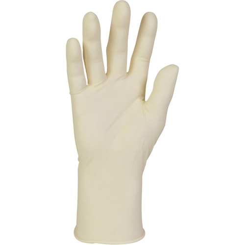Gants dexamen en PFE Kim-Tech, Grand, Latex, 6,3-mil, Sans poudre, Naturel, Classe 2 Sécurité Médic