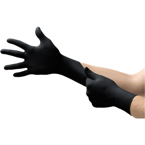 MidKnight&reg; Exam Gloves, X-Large, Nitrile, 4.7-mil, Powder-Free, Black, Class 2 Sécurité Médic