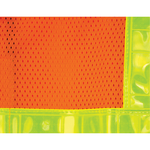 Veste de s&eacute;curit&eacute; pour la circulation d&eacute;tachable en cinq points, Orange haute visibilit&eacute;, Grand, Polyester Sécurité Médic