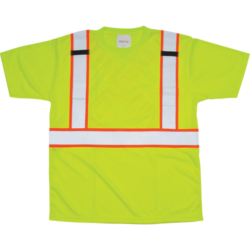T-shirt conforme &agrave; la CSA, Polyester, T-Grand, Jaune lime haute visibilit&eacute; Sécurité Médic