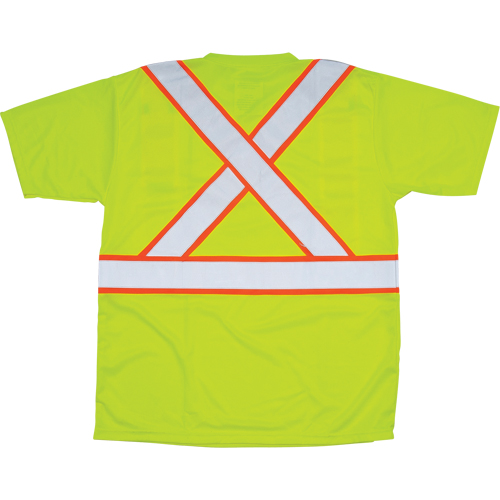 T-shirt conforme &agrave; la CSA, Polyester, T-Grand, Jaune lime haute visibilit&eacute; Sécurité Médic