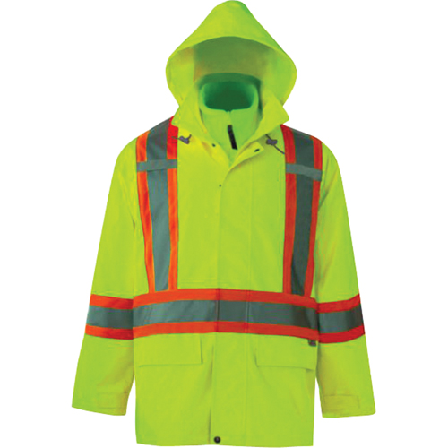 Journeyman 3-in-1 Safety Jackets, Polyester, High Visibility Lime-Yellow, Small Sécurité Médic
