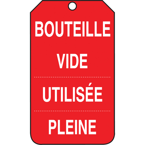Inspection Tags, Cardstock, 3-3/8" W x 5-7/8" H, French Sécurité Médic