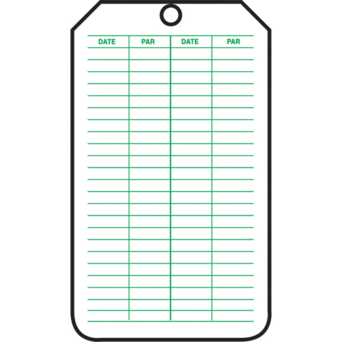 Inspection Tags, Plastic, 3-1/8" W x 5-7/8" H, French Sécurité Médic