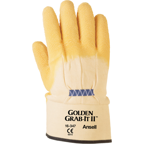 Golden Grab-It&reg; II Gloves, 10/X-Large, Rubber Latex Coating, 13 Gauge, Nylon Shell Sécurité Médic
