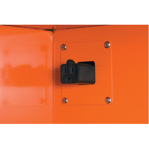 Armoires de rangement pour pr&eacute;paration aux situations d'urgence, Acier, 4 Tablettes, 65" h x 43" la x 18" P, Orange Sécurité Médic