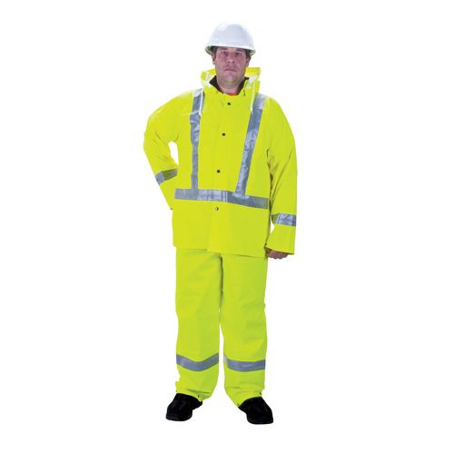 Imperm&eacute;able pour la circulation de premi&egrave;re qualit&eacute; RZ900, Polyester/PVC, Moyen, Jaune lime Sécurité Médic