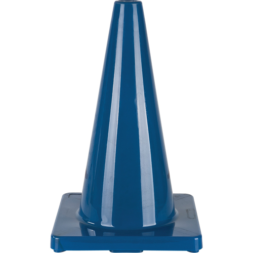 C&ocirc;ne de couleur pour la signalisation, 18", Bleu Sécurité Médic