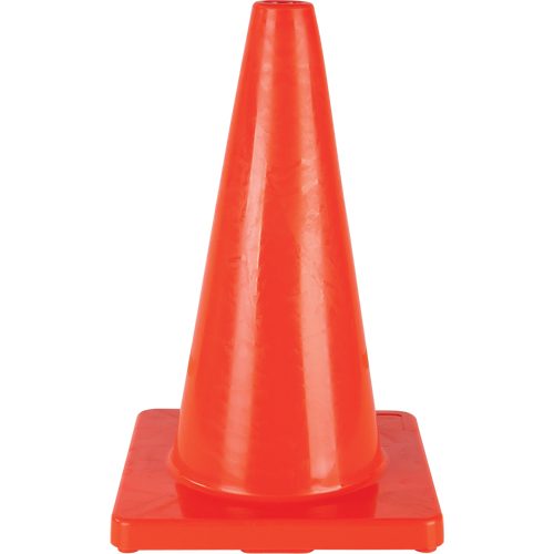 C&ocirc;ne de couleur pour la signalisation, 18", Orange Sécurité Médic