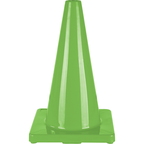 C&ocirc;ne de couleur pour la signalisation, 18", Vert Sécurité Médic