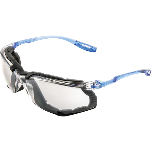 Lunettes de s&eacute;curit&eacute; avec joint en mousse Virtua, Lentille Miroir int&eacute;rieur/ext&eacute;rieur, Antibu&eacute;e, ANSI Z87+/R&eacute;pond ou surpasse la norme CSA Z94.3 Sécurité Médic