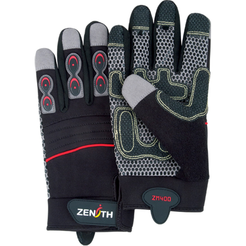 ZM400 Premium Mechanic's Gloves, Synthetic Palm, Size Medium Sécurité Médic