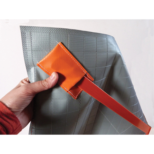 Arrow Roll-Up Temporary Conditions Sign , 24" x 24", Vinyl, Pictogram Sécurité Médic