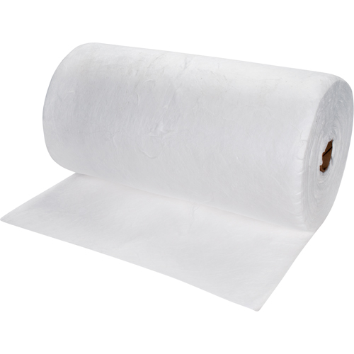 Rouleaux absorbants souffl&eacute;es de premi&egrave;re qualit&eacute;, Lourd, 150' lo x 30" la, Absorption 50 gal. Sécurité Médic