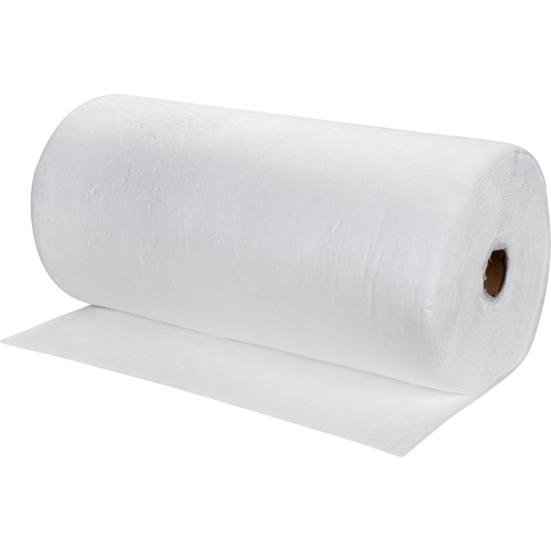 Premium Meltblown Sorbent Rolls, Mediumweight, 150' L x 30" W, 40 gal. Absorbancy Sécurité Médic
