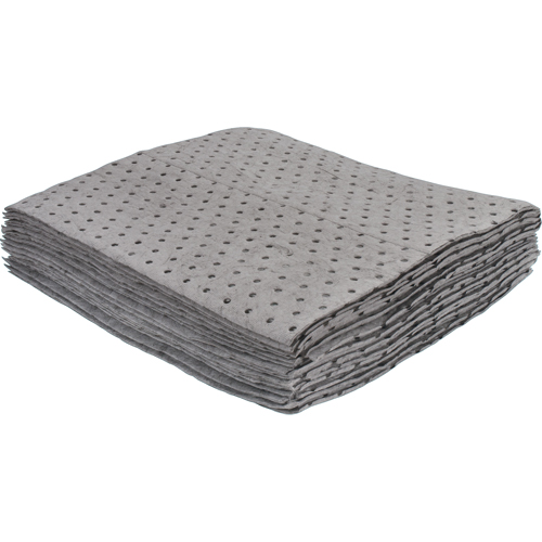 Feuilles absorbantes li&eacute;es de premi&egrave;re qualit&eacute;, Universel, 15" x 17", 8 gal. d'absorption Sécurité Médic