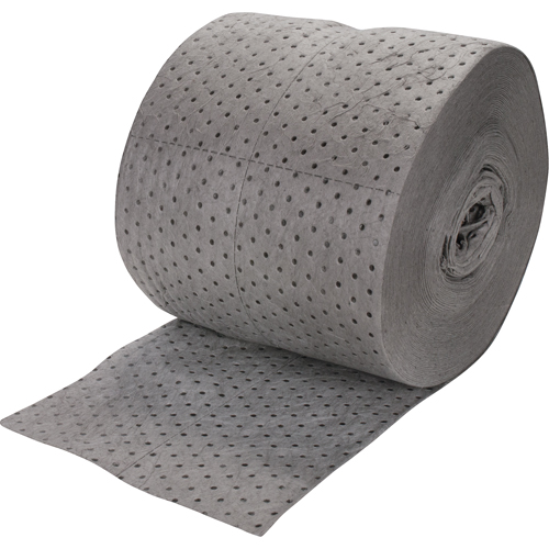 Premium Bonded Sorbent Rolls, Heavyweight, 150' L x 15" W, 25 gal. Absorbancy Sécurité Médic