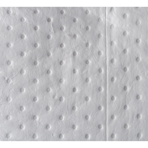 Feuilles absorbantes li&eacute;es de premi&egrave;re qualit&eacute;, Huile seulement, 15" x 17", 8 gal. d'absorption Sécurité Médic
