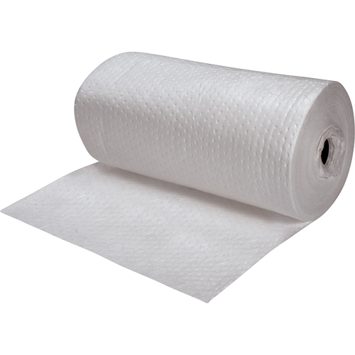 Feuilles absorbantes en fibres fines de premi&egrave;re qualit&eacute;, Lourd, 150' lo x 30" la, Absorption 50 gal. Sécurité Médic