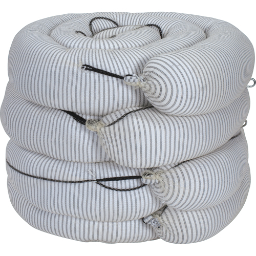 Premium Sorbent Boom, Universal, 10' L x 8" W, 70 gal. Absorbancy, 4 /Pack Sécurité Médic