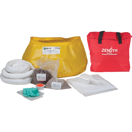 Trousse de lutte contre les d&eacute;versements pour l'ouest du canada, Huile seulement, Sac, Absorbance de 17 gal. US Sécurité Médic