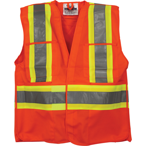 Veste de s&eacute;curit&eacute; pour la circulation, Orange haute visibilit&eacute;, Moyen/Petit, Polyester Sécurité Médic