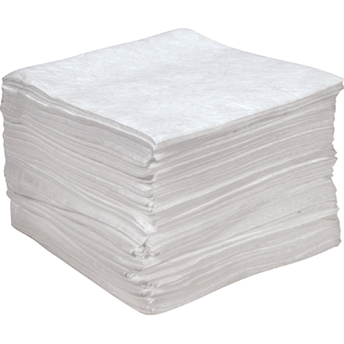 Premium Anti Static Sorbent Pads, Oil Only, 15" x 18", 25 gal. Absorbancy Sécurité Médic