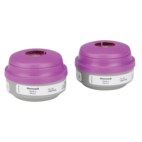 North&reg; N Series Respirator Cartridges, Gas/Vapour Cartridge, Acid Gas/P100 Sécurité Médic