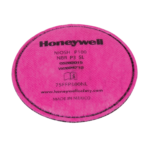 North&reg; Low-Profile Pancake Filter, Particulate Filter, Organic Vapour/Acid Gas/P100 Sécurité Médic