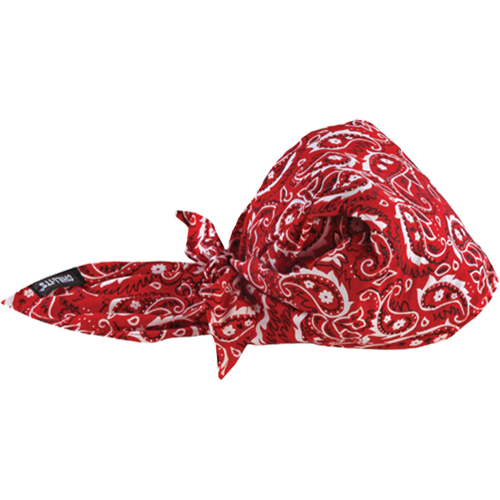 Bandeaux en triangle 6710CT de refroidissement en tissu de serviette Chill-Its, Rouge Sécurité Médic