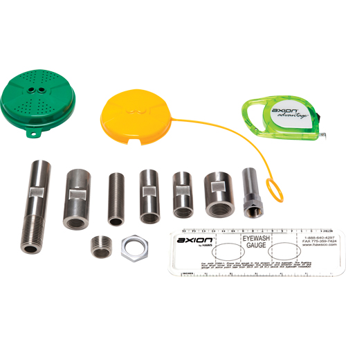 Trousse de mise &agrave; niveau pour douche oculaire/faciale Axion Advantage avec t&ecirc;te de douche oculaire/faciale en plastique ABS vert Sécurité Médic