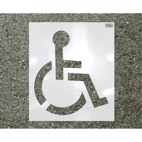 Parking Lot Stencils, Pictogram, 39" Sécurité Médic