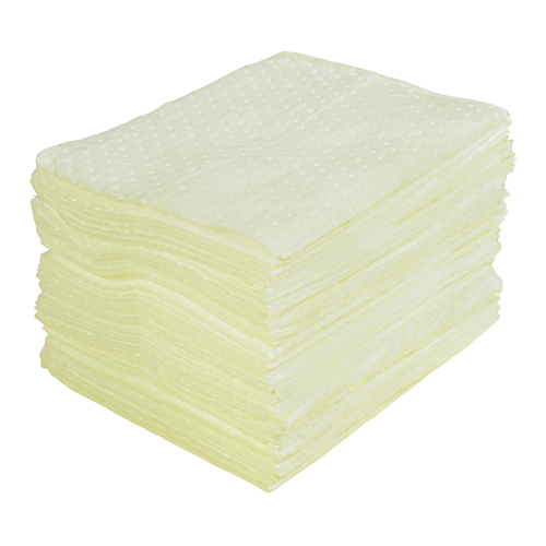 Premium Laminated (SMS) Sorbent Pads, Hazmat, 15" x 17", 30 gal. Absorbancy Sécurité Médic