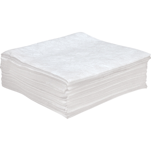 Premium Anti Static Sorbent Pads, Oil Only, 30" x 30", 55 Gal. Absorbancy Sécurité Médic