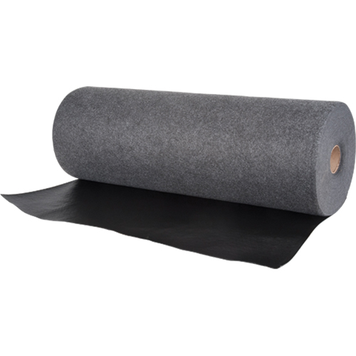 Tapis industriels avec support en poly, 36" la x 150' lo, Lourd Sécurité Médic