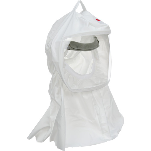 Cagoule Versaflo de haute durabilit&eacute; avec coiffe int&eacute;gr&eacute;e, Grand/Moyen, Coiffe souple, Bavette Simple Sécurité Médic